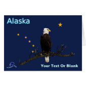Alaska Eagle en Flag (Voorkant Horizontaal)