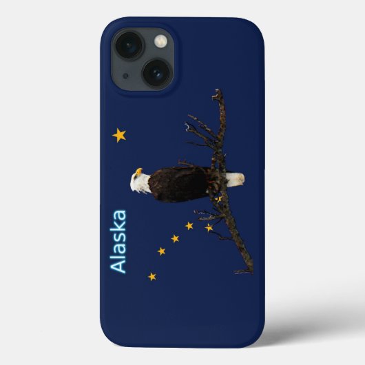 Alaska Eagle en Flag Case-Mate iPhone Case (Achterkant)