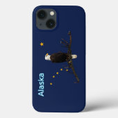 Alaska Eagle en Flag Case-Mate iPhone Case (Achterkant)