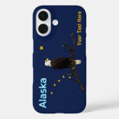 Alaska Eagle en Flag Case-Mate iPhone Case (Achterkant)