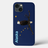 Alaska Eagle en Flag Case-Mate iPhone Case (Achterkant)