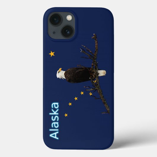 Alaska Eagle en Flag Case-Mate iPhone Case (Achterkant)