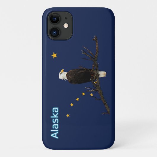 Alaska Eagle en Flag Case-Mate iPhone Case (Achterkant)