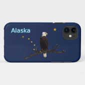 Alaska Eagle en Flag Case-Mate iPhone Case (Achterkant (horizontaal))