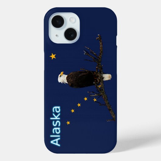 Alaska Eagle en Flag Case-Mate iPhone Case (Achterkant)