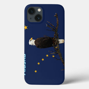 Alaska Eagle en Flag Case-Mate iPhone Case