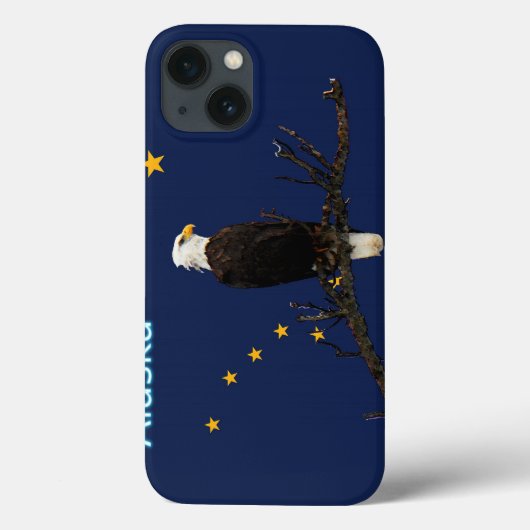 Alaska Eagle en Flag Case-Mate iPhone Case (Achterkant)