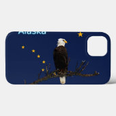 Alaska Eagle en Flag Case-Mate iPhone Case (Achterkant (horizontaal))