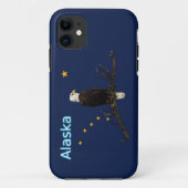Alaska Eagle en Flag Case-Mate iPhone Case (Achterkant)