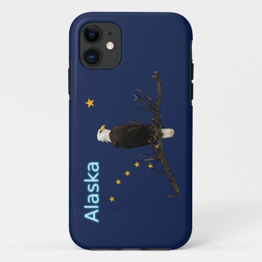 Alaska Eagle en Flag Case-Mate iPhone Case (Achterkant)