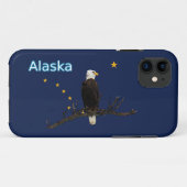 Alaska Eagle en Flag Case-Mate iPhone Case (Achterkant (horizontaal))