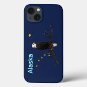 Alaska Eagle en Flag Case-Mate iPhone Case (Achterkant)