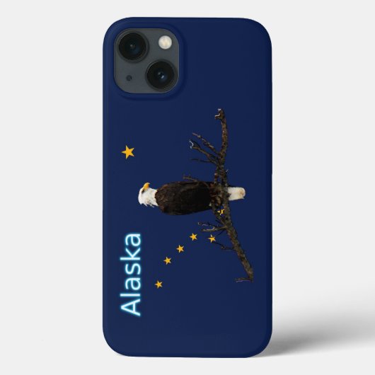 Alaska Eagle en Flag Case-Mate iPhone Case (Achterkant)