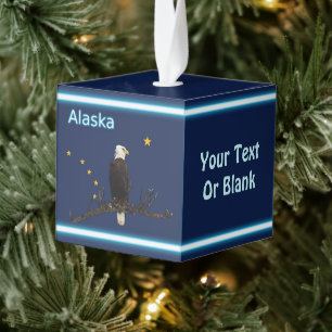 Alaska Eagle en Flag Decoratie
