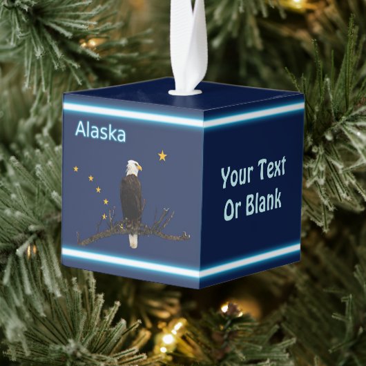 Alaska Eagle en Flag Decoratie (Boom)