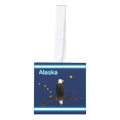 Alaska Eagle en Flag Decoratie (Voorkant)