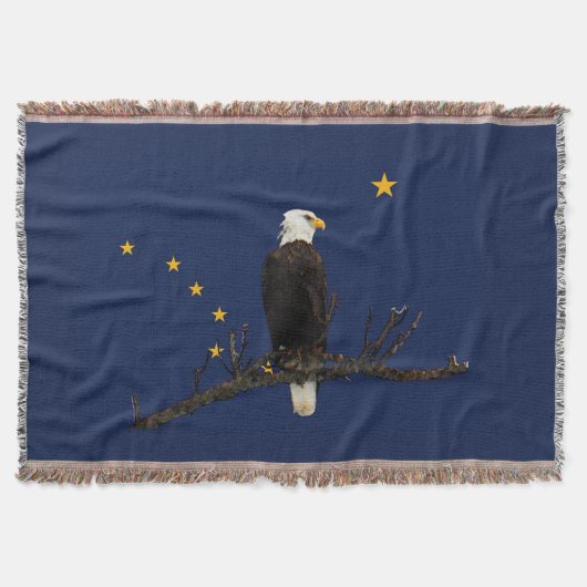 Alaska Eagle en Flag Deken (Voorkant)