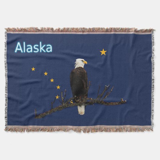 Alaska Eagle en Flag Deken (Voorkant)
