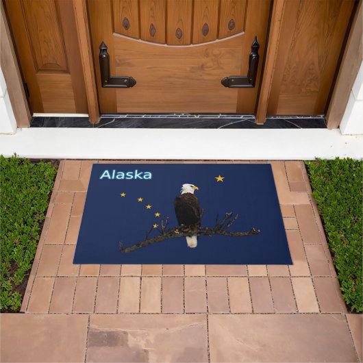 Alaska Eagle en Flag Deurmat (Buiten)