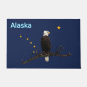 Alaska Eagle en Flag Deurmat (Voorkant)