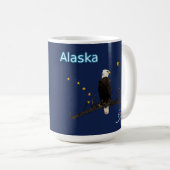 Alaska Eagle en Flag Koffiemok (Voorkant rechts)
