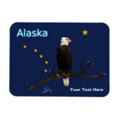 Alaska Eagle en Flag Magneet (Horizontaal)