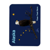 Alaska Eagle en Flag Magneet (Verticaal)