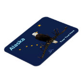 Alaska Eagle en Flag Magneet (Linkerzijde)