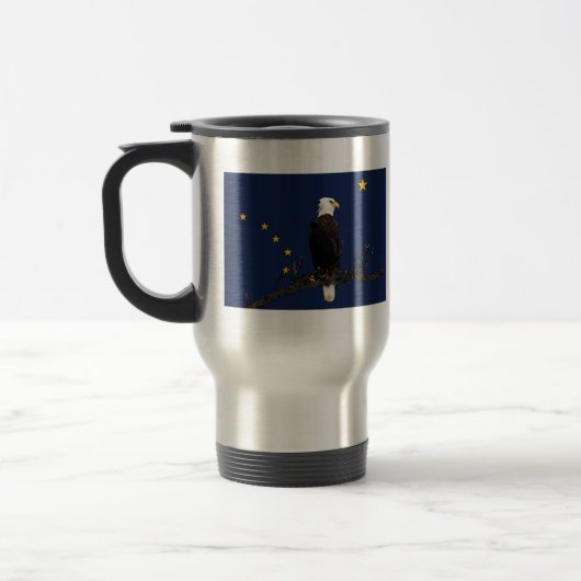 Alaska Eagle en Flag Reisbeker (Links)