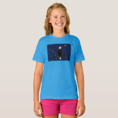 Alaska Eagle en Flag T-shirt (Voorkant volledig)