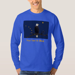Alaska Eagle en Flag T-shirt