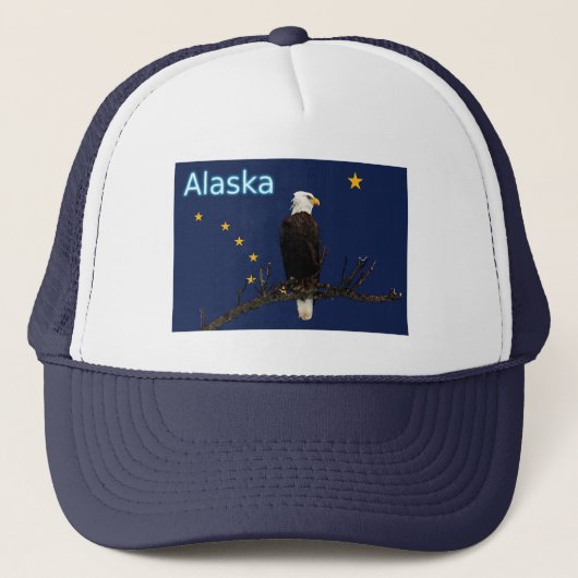 Alaska Eagle en Flag Trucker Pet (Voorkant)