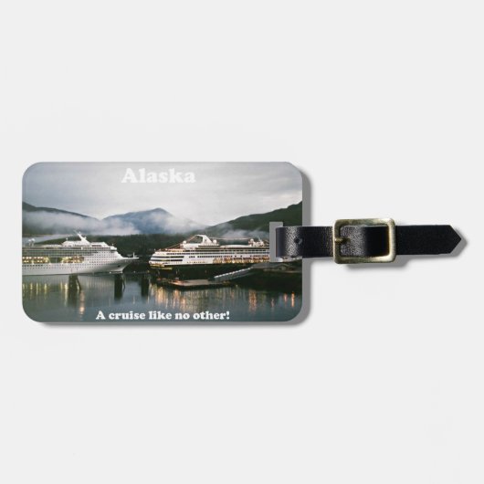 Alaska, een cruise als geen ander! bagagelabel (Voorkant horizontaal)