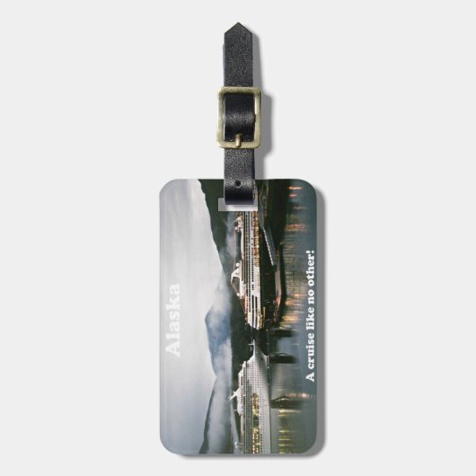 Alaska, een cruise als geen ander! bagagelabel (Voorkant verticaal)