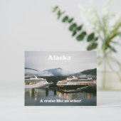 Alaska, een cruise als geen ander! briefkaart (Staand voorkant)