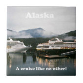 Alaska, een cruise als geen ander! tegeltje (Voorkant)