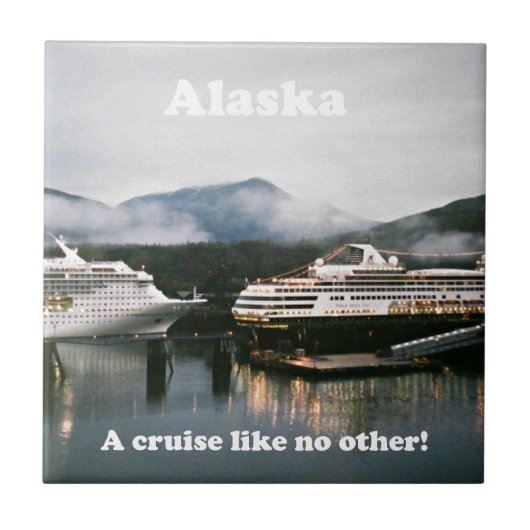 Alaska, een cruise als geen ander! tegeltje (Voorkant)