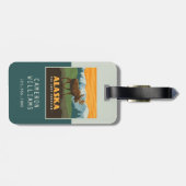 Alaska | eland aan de grens bagagelabel (Achterkant horizontaal)