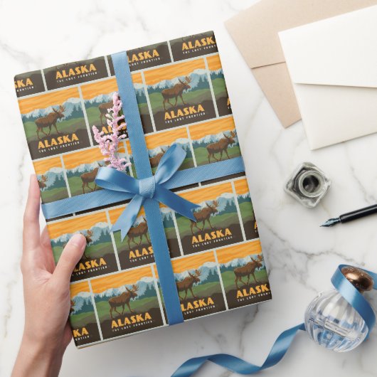 Alaska | eland aan de grens cadeaupapier (Geschenken)