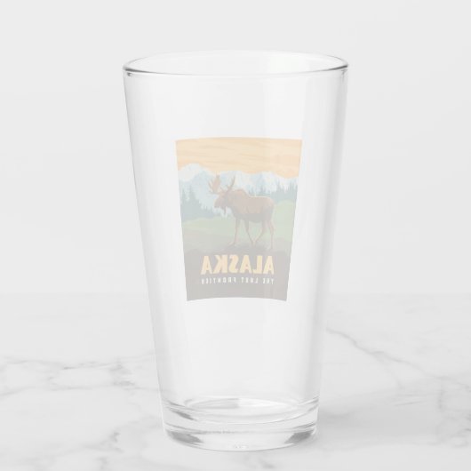 Alaska | eland aan de grens glas (Achterkant)
