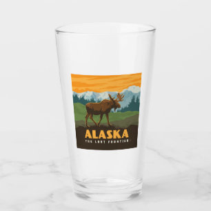 Alaska   eland aan de grens glas