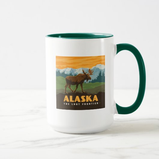 Alaska | eland aan de grens mok (Rechts)