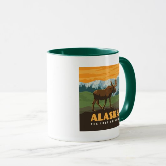 Alaska | eland aan de grens mok (Voorkant rechts)