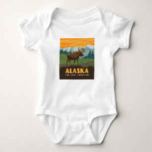 Alaska eland aan de grens romper