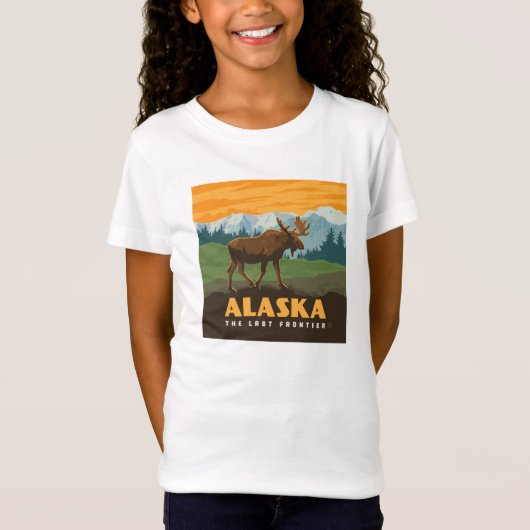 Alaska | eland aan de grens t-shirt (Voorkant)