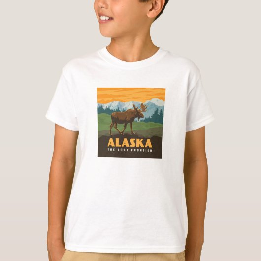 Alaska | eland aan de grens t-shirt (Voorkant)