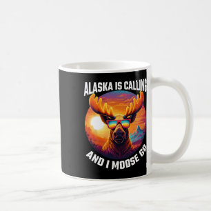 Alaska Eland Toeristische Reis Grappige Eland Avon Koffiemok