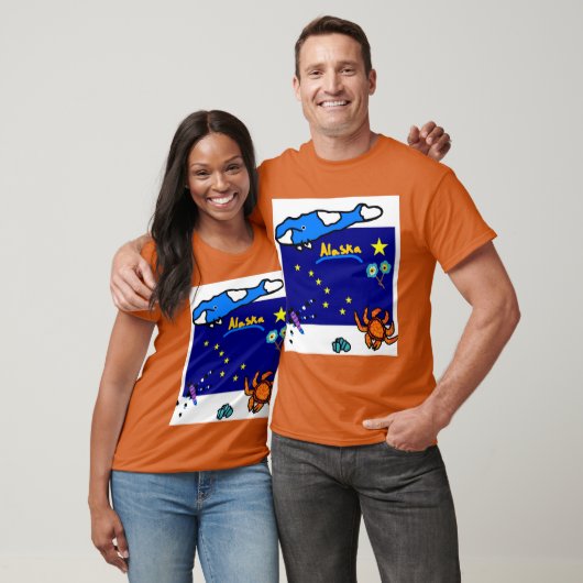 Alaska en zijn symbolen t-shirt (Unisex)