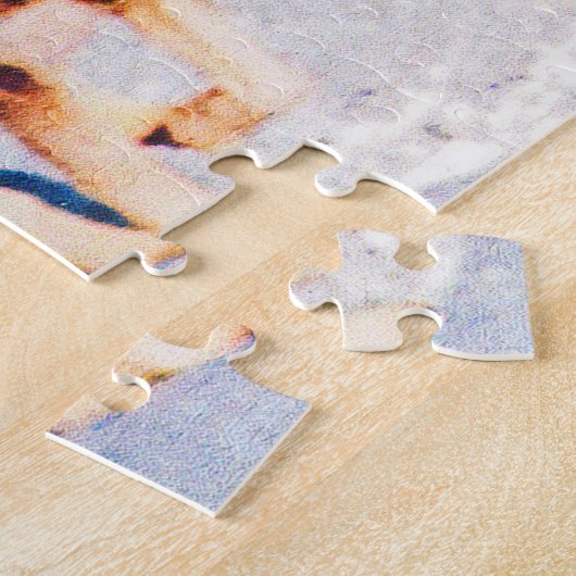 Alaska eskimo Malamute sled race Legpuzzel (Zijkant)