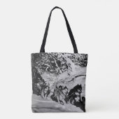  Alaska eskimo Malamute sled race Tote Bag (Achterkant)
